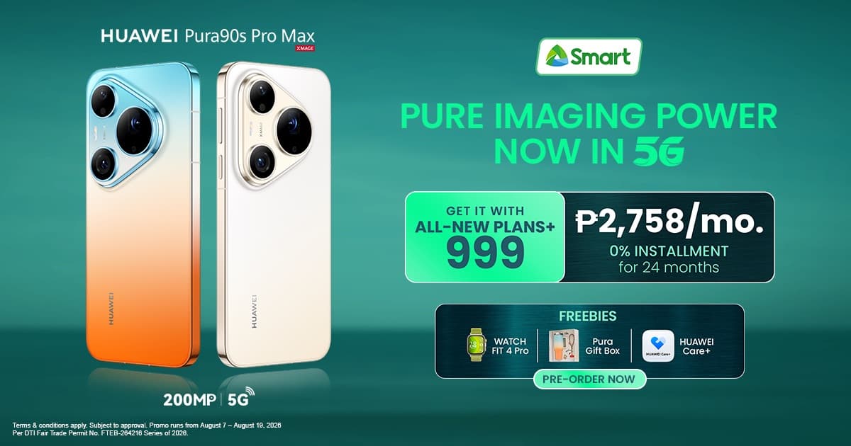 Smart nagbukas ng pre-order para sa HUAWEI Pura 90s Series