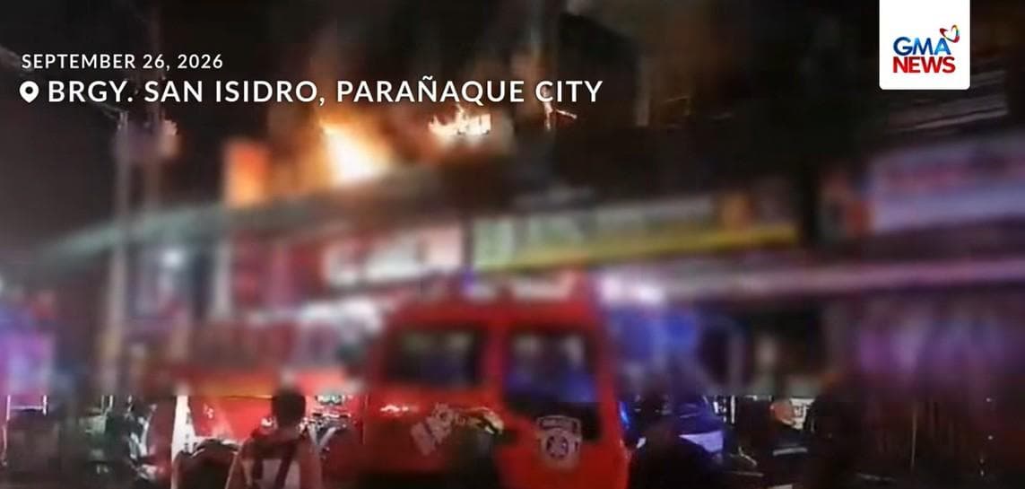 Sunog sa Komersyal na Gusali sa Barangay San Isidro, Parañaque City