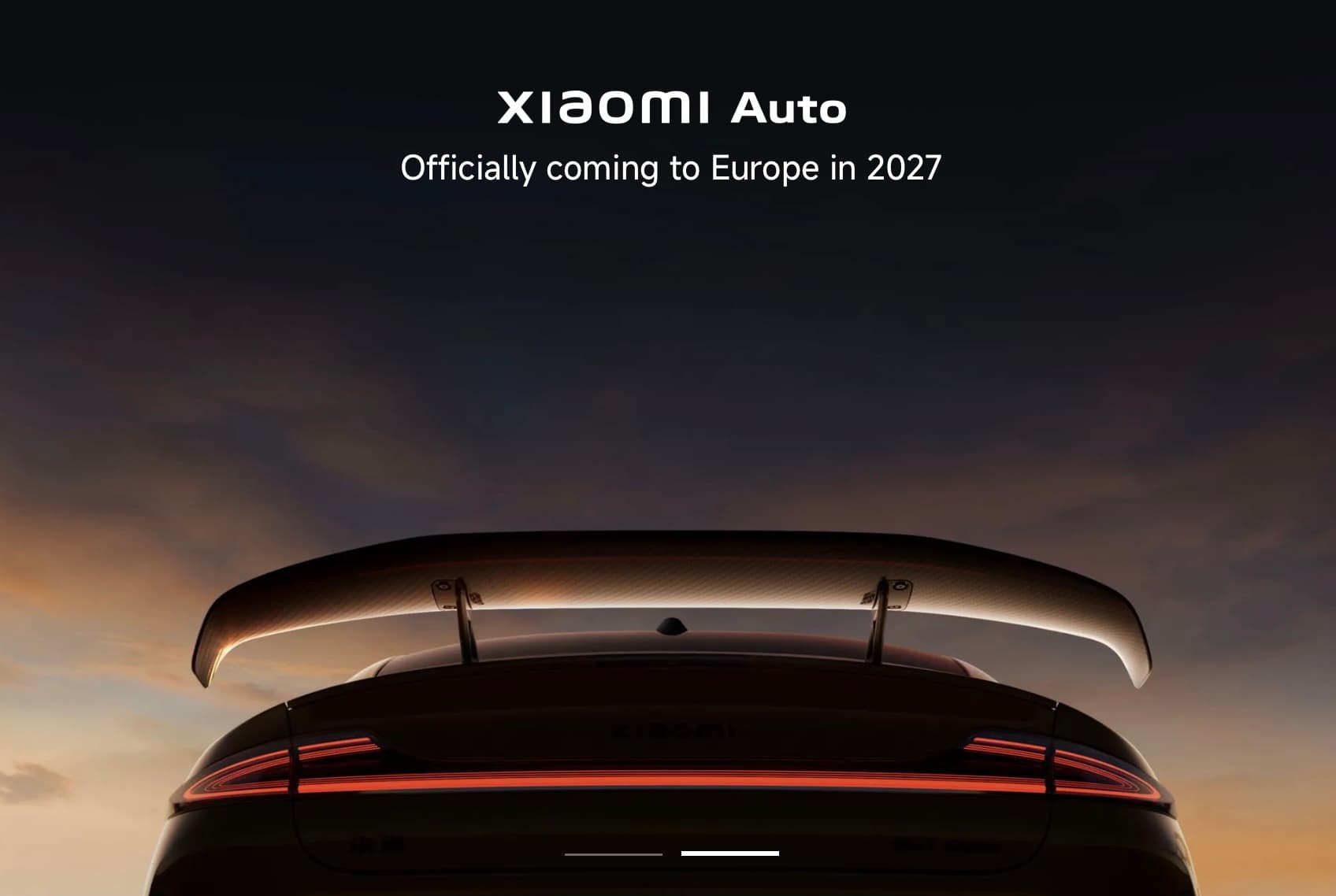 Xiaomi Auto, maglulunsad ng mga sasakyan sa Europa sa 2027