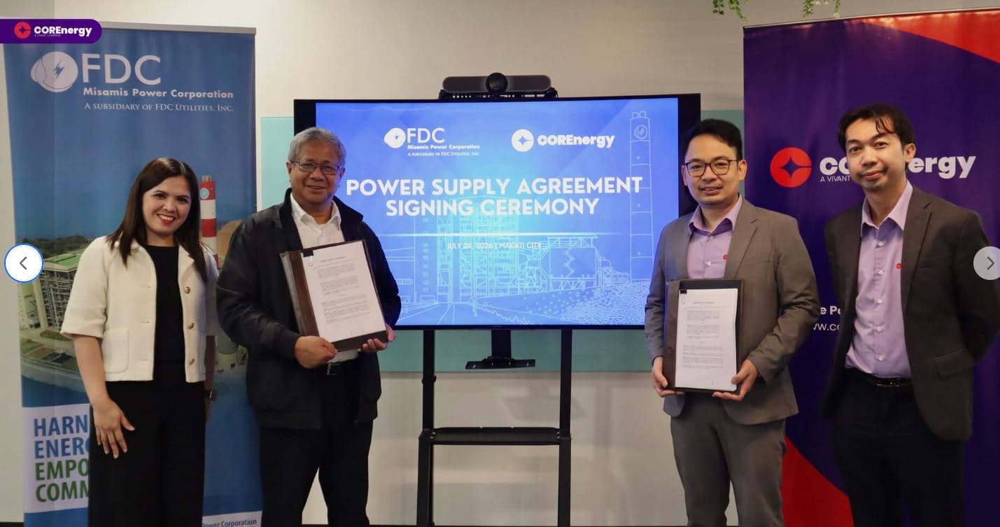 FDC Misamis Power ng Filinvest, magbibigay ng 20MW sa COREnergy para sa mga contestable na gumagamit
