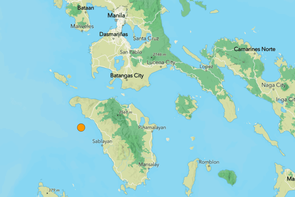Lindol na may lakas na 5.0 yumanig sa Occidental Mindoro