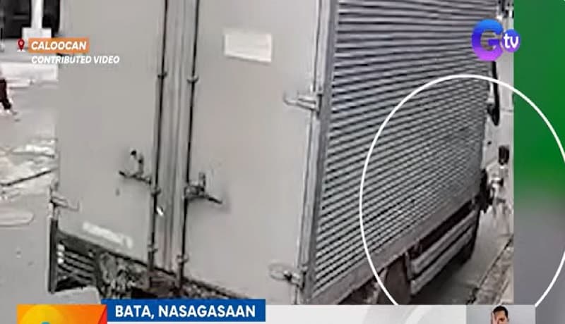 Bata, nakaligtas sa aksidente matapos masagasaan ng closed van
