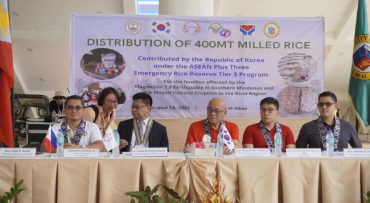 DSWD tumanggap ng 400 toneladang bigas mula sa South Korea