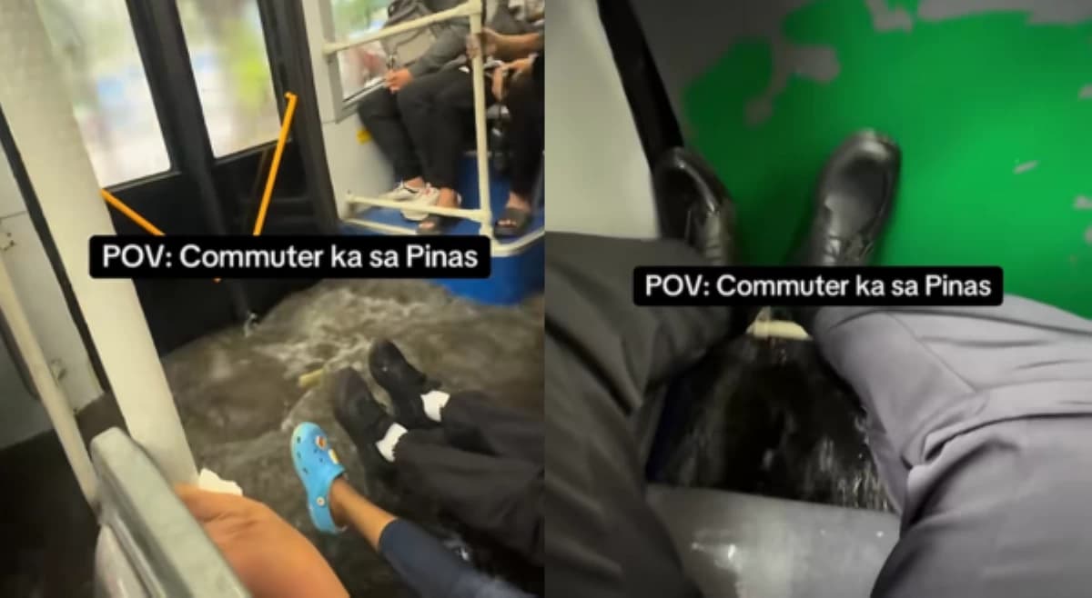 Bus sa Roxas Boulevard, inabutan ng baha habang bumibiyahe