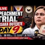 Pagsusuri sa Impeachment ni Bise Presidente Sara Duterte, Araw 9