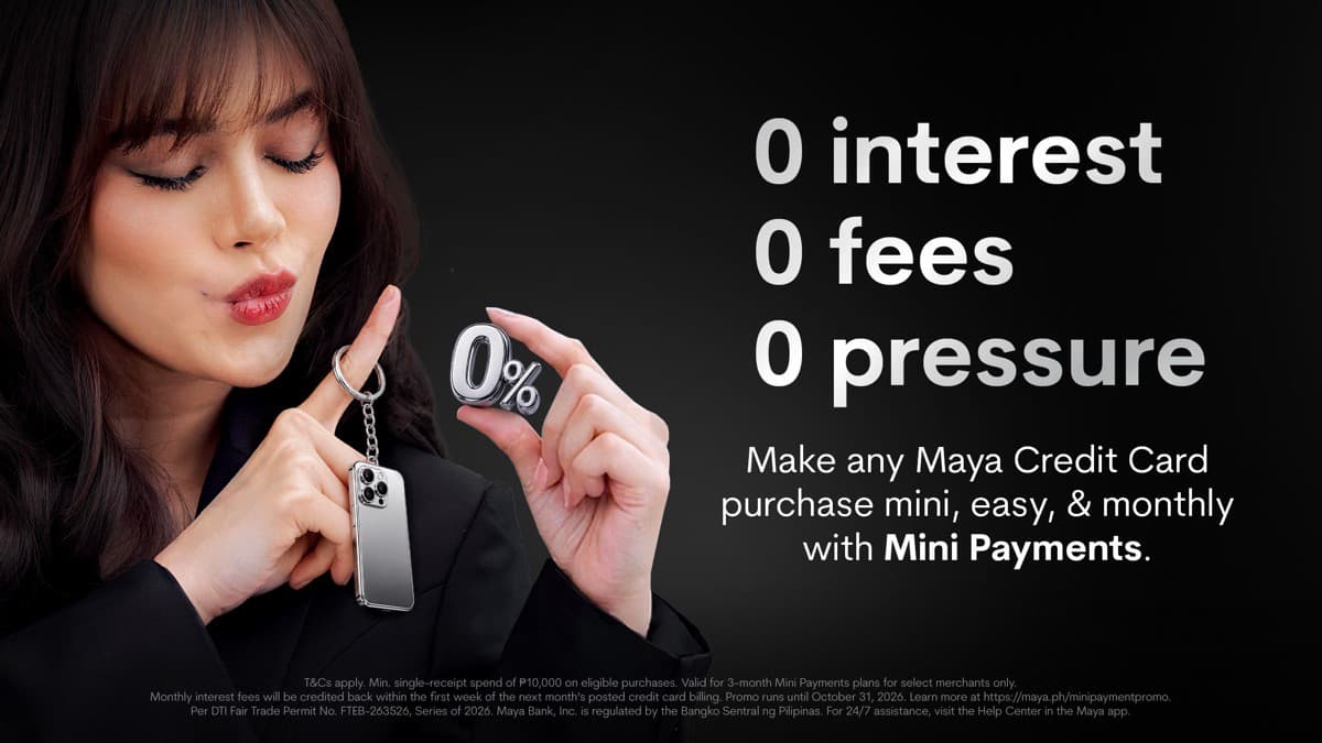 Maya Nag-aalok ng 0% Interes sa Mini Payments para sa mga Napiling Teknolohiya