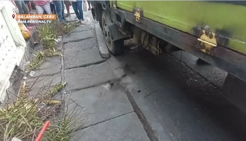 Bata, nasawi sa aksidente ng truck sa Cebu; lola nito, sugatan