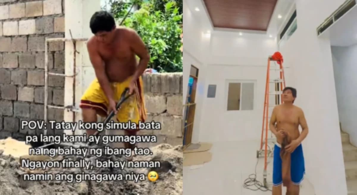 Ama na Dati’y Gumagawa ng Bahay ng Iba, Ngayon ay Itinatayo na ang Kanilang Sariling Tahanan
