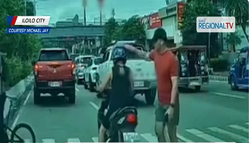 Rider, nakaranas ng insidente sa pedestrian lane sa Iloilo City