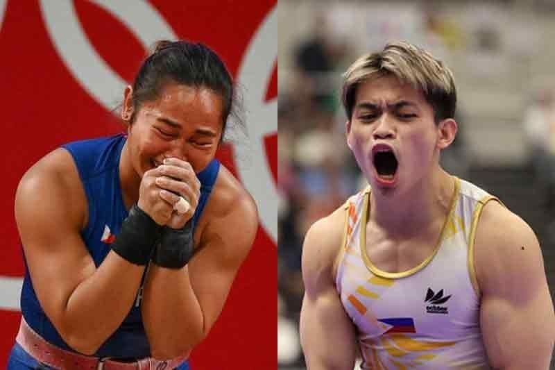 Hidilyn Diaz, bumati kay Carlos Yulo sa kanyang tagumpay sa Asian Games