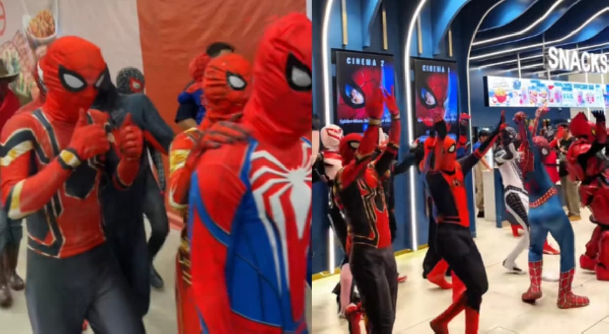 Grupo ng Spider-Man Cosplayers, Sumayaw sa Mall sa Awit na ‘Oohh Lala Baby’