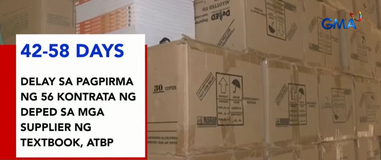 COA, itinampok ang pagkaantala ng DepEd sa mga kontrata na nakakaapekto sa paghahatid ng mga aklat at materyales sa pag-aaral