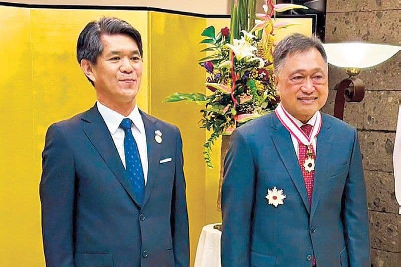 Pagtanggap ng Parangal kay Cesar Purisima mula sa Hapon