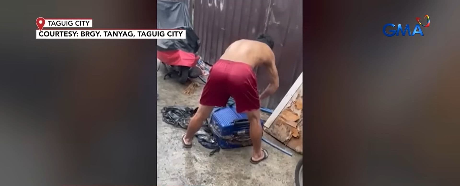 Bangkay ng babae, natagpuang nakasiksik sa maleta sa isang kanal sa Taguig