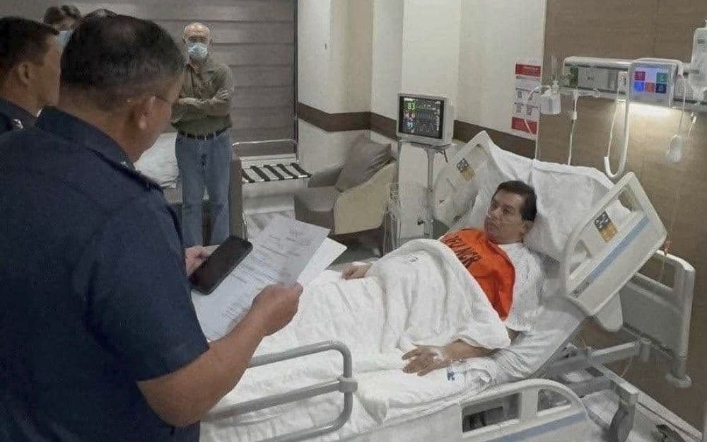 Romualdez humiling ng hospital custody hanggang sa siya ay ma-clear ng doktor